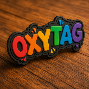 OxyTag 3D <b>Rubber</b> Patch Stick-On Embossed Colorful Logo Design Gift Decorations Wholesale Rate Custom <b>Rubber</b> PVC Patches - Product Image 5