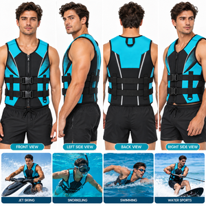 Chaleco de Natación y Buceo, Chaleco de Flotabilidad para Deportes Acuáticos, Chaleco Salvavidas para Snorkel, Chaleco de Seguridad Ajustable para Natación, Deportes Acuáticos al Aire Libre - Product Image 6