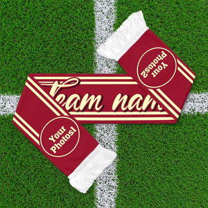 Écharpe longue d'hiver pour équipe de football adulte, respirante, durable, écologique, isolation thermique avec nom et numéro de l'équipe - Product Image 3