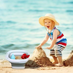 Set di 2 Secchi Pieghevoli in Plastica da 5L (1,3 Galloni), Portatili, per Pulizie Domestiche e Lavaggio Auto, Pieghevoli e Facili da Riporre - Product Image 6