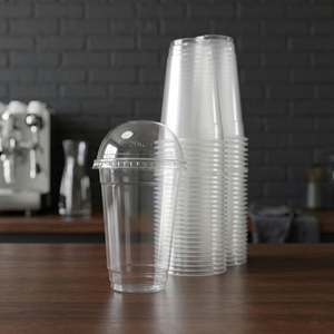 Viet Nam 95mm Transparent <b>Plastic</b> <b>Cups</b> with Lids Round PP Disposable for Iced Coffee Tea Beverages 12 16 22oz - Product Image 2