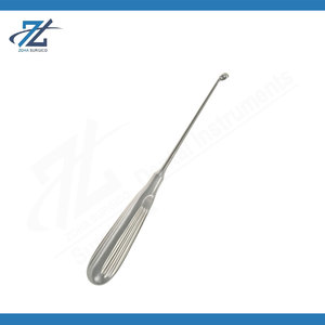 Orthopedic <b>Bone</b> Curette 11 Inch Oval End Medical Grade Quality Stainless Steel Manual <b>Surgical</b> <b>Instrument</b> Manufacturer Pakistan - Product Image 2