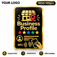 Carte NFC en PVC pour le marketing sur les réseaux sociaux, promotion commerciale, Instagram/Facebook, code QR, paiement activé, fonctionnalité Tap to Follow, balise NFC