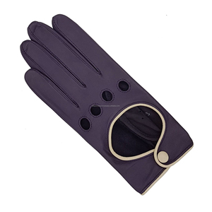 Gants de conduite en cuir véritable pour hommes, en cuir de vachette souple, style vintage, pour la course, fournisseur en gros au prix d'usine - Product Image 3