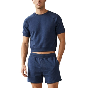 Ensemble de shorts en coton unisexe, tissu doux, léger et respirant, confortable, décontracté, à porter tous les jours, ensemble de vêtements assortis - Product Image 1