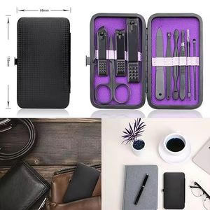 Nail <b>Kit</b> <b>Manicure</b> Set With Clipper Scissors Tweezers Stainless Steel Portable Case 5 In 1 Classic Style For Adult - Product Image 4
