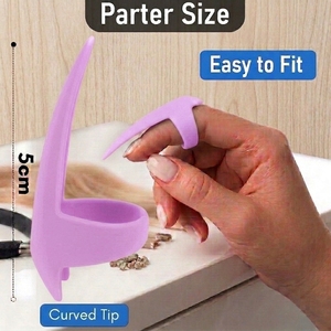 Wholesale Hair Parting Finger Ring Tool Hair Extension Separator Easy Nail Finger Sectioning Tool for Hair Styling Application - Product Image 3