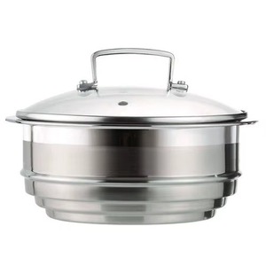Hot Sale Stainless Steel Casserole with Gold Embossed Lid 24cm Round Modern Luxury Design Durable for Gas and Induction Cooker - Product Image 5