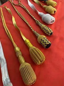 Cordones de alambre para espadas, cordones portafusiles, accesorios de decoración para espadas de uniforme ceremonial, accesorios de grado, hechos a mano, coloridos, al por mayor - Product Image 1