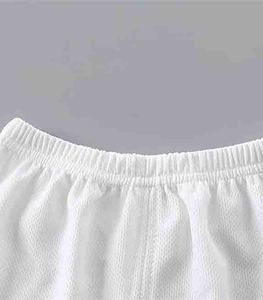 Ensemble de maillots de basket-ball personnalisés pour garçons, 100% polyester, manches courtes, taille élastique, col rond, séchage rapide, personnalisable avec le nom de l'équipe - Product Image 4