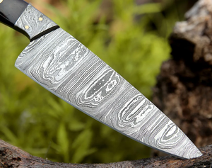 Couteau de Chef Haut de Gamme LEGACY BLADES en Acier Damas, Manche en Bois, Tranchant comme un Rasoir, Couteau de Cuisine Culinaire, Vente Directe Usine - Product Image 6