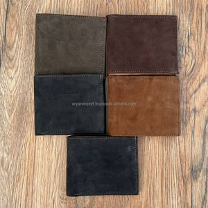 กระเป๋าสตางค์หนังแท้ทำมือสำหรับผู้ชาย ดีไซน์หรูหรา เรียบง่าย พร้อมช่องใส่บัตรเครดิต ป้องกัน RFID แบบคลาสสิก พับสองตอน - Product Image 3