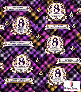 Tela africana estampada de alta calidad, Ankara, textil personalizado, fabricante OEM ODM, venta al por mayor, Día Internacional de la Mujer - Product Image 6