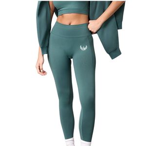 Green Lightweight <b>Legging</b> Women Stretch Fitness Tights Breathable Training Yoga Pants Performance Activewear Wear - Product Image 1