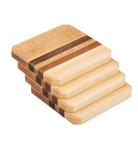 Posavasos de Madera Premium, Posavasos de Madera Personalizados Promocionales, Últimos Modelos, Posavasos de Color Madera Natural, Mejor Precio - Product Image 4