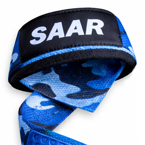 Correa de Neopreno/Algodón/Poliéster de Alta Calidad con Camuflaje Azul para Levantamiento de Pesas - Diseño Robusto y Moderno, Transpirable y Ajustable - Product Image 5