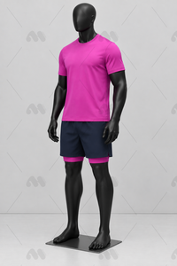 Bright <b>Pink</b> Soccer Team Jersey Set Polyester Training <b>Shirt</b> and Shorts Sports Uniform for Club Practice - Product Image 5