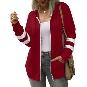 Sweat-shirts pour femmes en polaire 100% polyester, vêtements d'hiver, design personnalisé avec fermeture éclair, matière originale, sweat-shirt pour femmes OEM ODM - Product Image 2