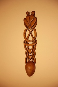 Cuillère à thé en bois écologique, faite à la main, pour café, thé, sucre, accessoire de cuisine poli - Product Image 3
