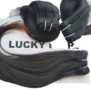 Vente en gros Machine droite en faisceaux naturels Double trame tissage aligné sur les cuticules Extensions de cheveux humains indiens bruts à double tirage - Product Image 5