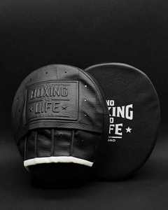 No Boxing No Life - Guantes de Boxeo Profesionales de Diseño Curvo, Cuero Vacuno de Alta Calidad, Acolchado de Alto Impacto, Transpirables, para Gimnasio - Product Image 1