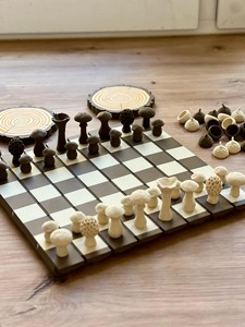 Tablero de Ajedrez de Madera Pulida Ecológico Hecho a Mano con Caja y Logotipo Personalizado, Diseño Antiguo Coleccionable - Product Image 5