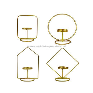 Decorative Geometric Metal Candle Holder High Quality <b>Table</b> Accent Perfect for Any <b>Occasion</b> in Various Styles and Sizes - Product Image 6