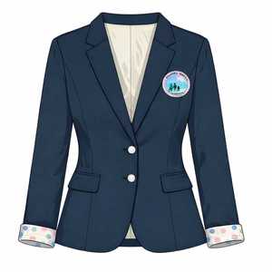 Blazer Azul Marino para Mujer Jack and Jill, Corte Entallado, Un Solo Botón, Chaqueta Formal de Oficina, Forrada, Estilo Casual Elegante, Venta al Por Mayor OEM - Product Image 1
