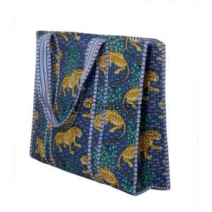 Handmade Indian 100% Cotton <b>Large</b> <b>Beach</b> Tote <b>Bag</b> for Groceries Women's Long Handle Shoulder <b>Bag</b> From Rajasthan - Product Image 1