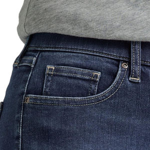 Nouveauté : Short en jean bleu uni pour femme avec poches, en coton, coupe courte, style Hot Pant - Product Image 4