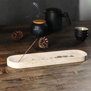 Wooden <b>Incense</b> Stick <b>Holder</b> with Ash Catcher Tall <b>Incense</b> <b>Holder</b> with 3 Holes Brass for Meditation Spa Yoga <b>Incense</b> Stick <b>Holder</b> - Product Image 5