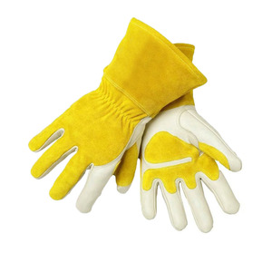 Industrial Cowsplit Leather Motorbike <b>Gloves</b> Vintage Winter Eco-Friendly Heat Resistant Waterproof <b>Touchscreen</b> for Cycling - Product Image 2