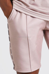 Vêtements de sport ensemble de shorts d'été pour hommes French Terry T-Shirts Shorts survêtement décontracté 100% coton T-Shirt avec short Twin Sets 2024 - Product Image 5