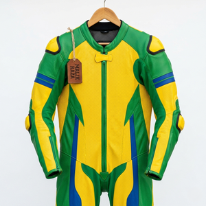 Traje de Carreras de Cuero para Motocicleta Hecho a Mano, Diseño Personalizado, Color Personalizado, Logotipo Personalizado, Fabricante - Product Image 6