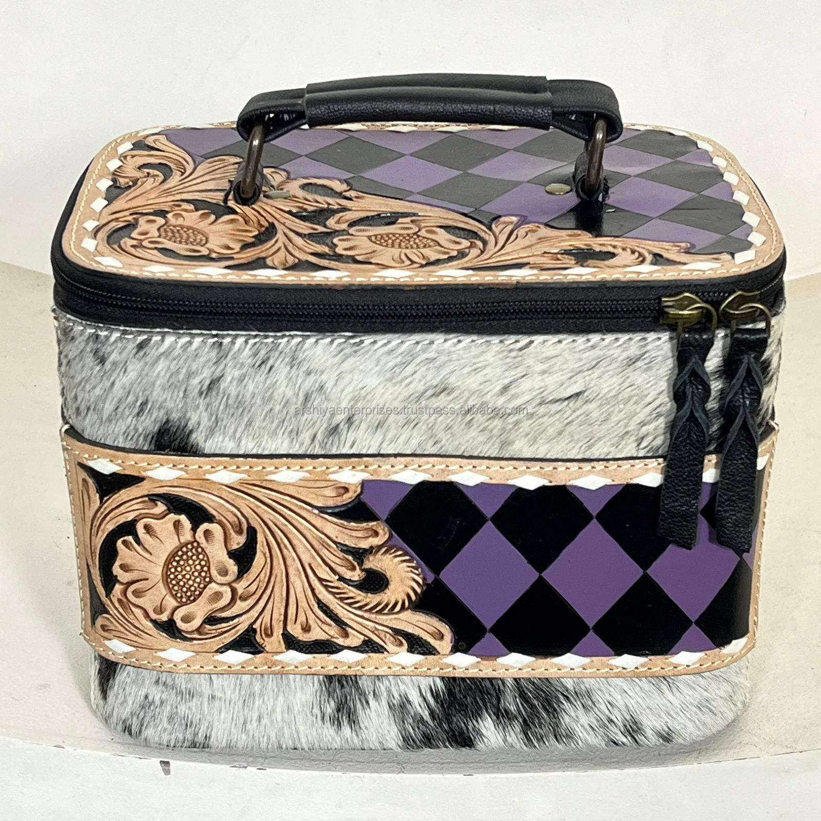 Purple & Black Checkered