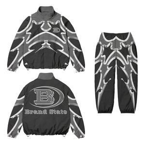 Ensembles de vestes pullover en nylon pour hommes en gros Survêtement coupe-vent avec logo personnalisé pour l'hiver - Product Image 4