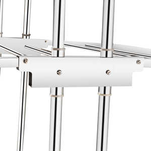 Advanced Stainless Steel Three <b>Level</b> Rolling Laundry Stand Chrome Plated Mobile Garment Airer Modern Veranda Framework - Product Image 2