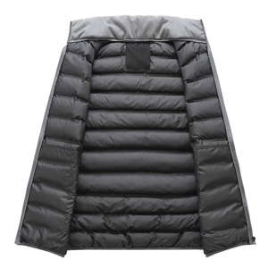 Chaleco Acolchado Ligero Personalizado para Hombre, Chaqueta sin Mangas con Relleno, Cuello Alto, Estilo Casual para Invierno - Product Image 4