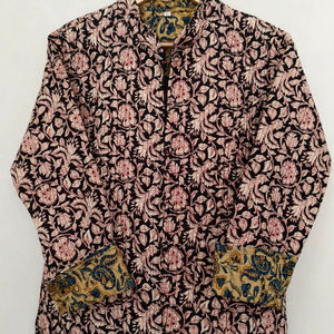 Chaqueta de Algodón Acolchada con Bordado Floral, Estilo Boho, Ecológica, Transpirable, Informal, Venta Caliente 2026 - Product Image 1