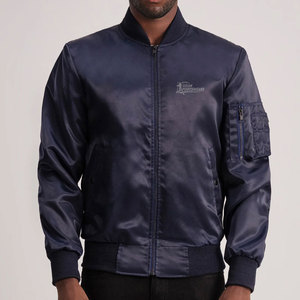 Wholesale Fashion Wear <b>Men</b> Satin <b>Jacket</b> Customized Your Own Logo Latest Design <b>Men</b> Satin <b>Jacket</b> - Product Image 1