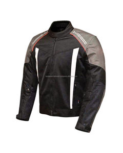 Veste de moto en toile tricotée 2026 avec coutures thermocollées respirantes, style motard, fermeture éclair frontale - Product Image 3