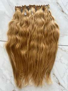 Blonde Premium Brésilien Soyeux Droite Vague Extensions de Cheveux Haute Qualité Raw Virgin Remy Trame Directement du Sud de l'Inde - Product Image 4