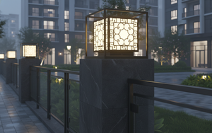 1-Year steel/inox 3500K (Warm White) AC 220V( ± 10%) 300 lm LED Gate pillar light Viet Nam CM Decor Outdoor/Wall/Villa/Garde - Product Image 4