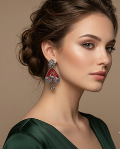 จี้รูปพระจันทร์เสี้ยวประดับทับทิม DIVYORO - Product Image 3