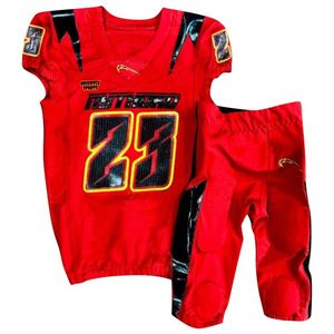 Conjunto de Jersey de Fútbol Americano para Bebés Niños, Diseño de Águilas, Manga Corta, Cuello en V, Uniforme Negro, 100% Poliéster, Impresión Sublimada, Malla - Product Image 4