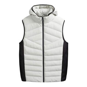 Chaleco Acolchado de Diseño Personalizado para Hombre, Talla Grande, Cálido para Invierno, Sin Mangas, Relleno de Algodón, con Cierre de Cremallera - Product Image 4