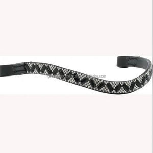 สายรัดคิ้วม้าหนังทำด้วยมือ,สายรัดคิ้วออกแบบได้ตามต้องการด้วยคริสตัลที่มีรูปร่างและแวววาว - Product Image 2