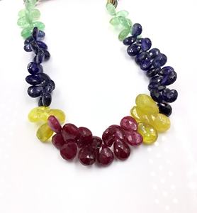 Perlas naturales semisembrilladas multifacéticas para la elaboración de joyería fina, cuentas de piedras preciosas para collar - Product Image 1