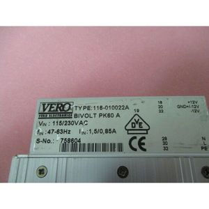 MÓDULO DE FUENTE DE ALIMENTACIÓN VERO 116-010022A, BIVOLT PK60 - Equipo y Piezas de Semiconductores de Confianza de Tradicción Global - Product Image 4