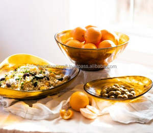 Ensaladera de resina transparente ovalada poco profunda ecológica de alta calidad artesanía artesanal estilo clásico técnica personalizada para regalos - Product Image 6